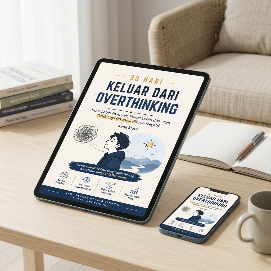 Cover Ebook 30 Hari Keluar Dari Overthinking